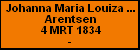 Johanna Maria Louiza Christina Arentsen