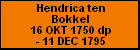 Hendrica ten Bokkel