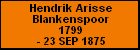 Hendrik Arisse Blankenspoor