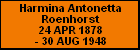 Harmina Antonetta Roenhorst