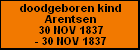 doodgeboren kind Arentsen