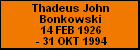 Thadeus John Bonkowski