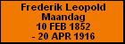 Frederik Leopold Maandag