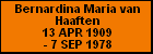 Bernardina Maria van Haaften