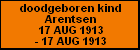 doodgeboren kind Arentsen