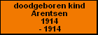 doodgeboren kind Arentsen