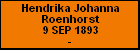 Hendrika Johanna Roenhorst