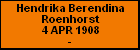 Hendrika Berendina Roenhorst