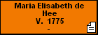 Maria Elisabeth de Hee