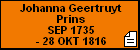 Johanna Geertruyt Prins