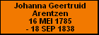 Johanna Geertruid Arentzen