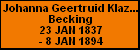 Johanna Geertruid Klaziena Becking