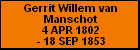Gerrit Willem van Manschot