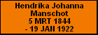 Hendrika Johanna Manschot