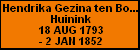 Hendrika Gezina ten Bokkel Huinink