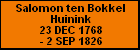 Salomon ten Bokkel Huinink