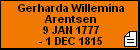 Gerharda Willemina Arentsen