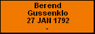 Berend Gussenklo