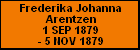 Frederika Johanna Arentzen