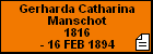 Gerharda Catharina Manschot