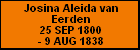 Josina Aleida van Eerden