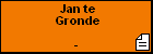 Jan te Gronde
