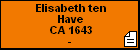Elisabeth ten Have