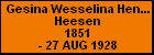 Gesina Wesselina Hendrika Heesen