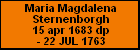 Maria Magdalena Sternenborgh