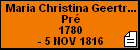 Maria Christina Geertruijda du Pr