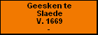Geesken te Slaede