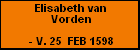 Elisabeth van Vorden