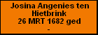 Josina Angenies ten Hietbrink