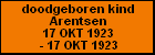 doodgeboren kind Arentsen