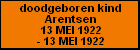 doodgeboren kind Arentsen