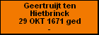 Geertruijt ten Hietbrinck