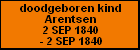 doodgeboren kind Arentsen