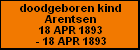 doodgeboren kind Arentsen