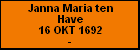 Janna Maria ten Have