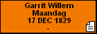 Garrit Willem Maandag