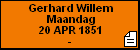 Gerhard Willem Maandag