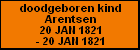 doodgeboren kind Arentsen
