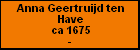 Anna Geertruijd ten Have