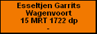 Esseltjen Garrits Wagenvoort