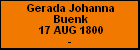 Gerada Johanna Buenk