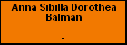 Anna Sibilla Dorothea Balman