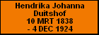 Hendrika Johanna Duitshof