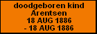 doodgeboren kind Arentsen