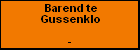 Barend te Gussenklo