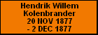 Hendrik Willem Kolenbrander